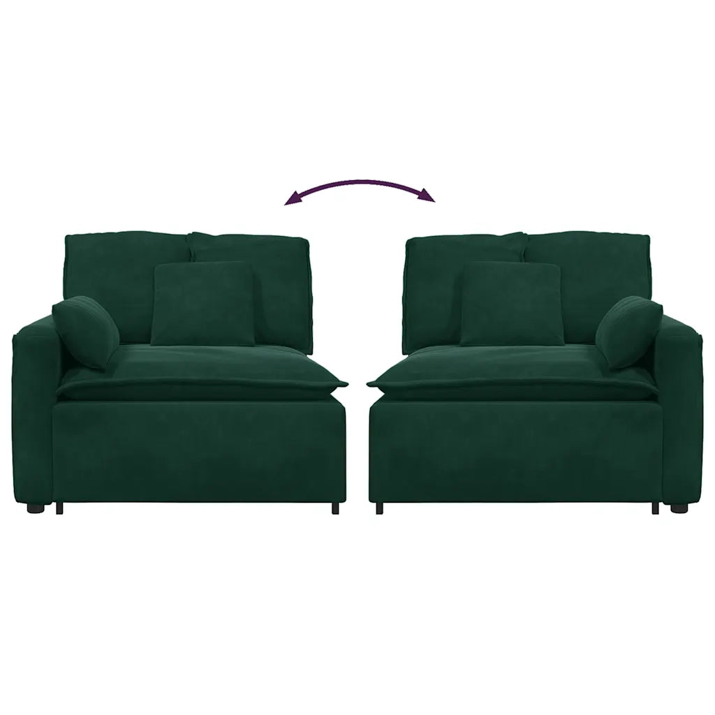 Modulo Terminale Bracciolo Divano Modulare con Cuscini 100 cm CFW9365184