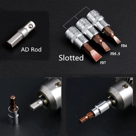 Bit socket interno a 1/4" - aste CR-V S2 - per uso domestico, ufficio e officina