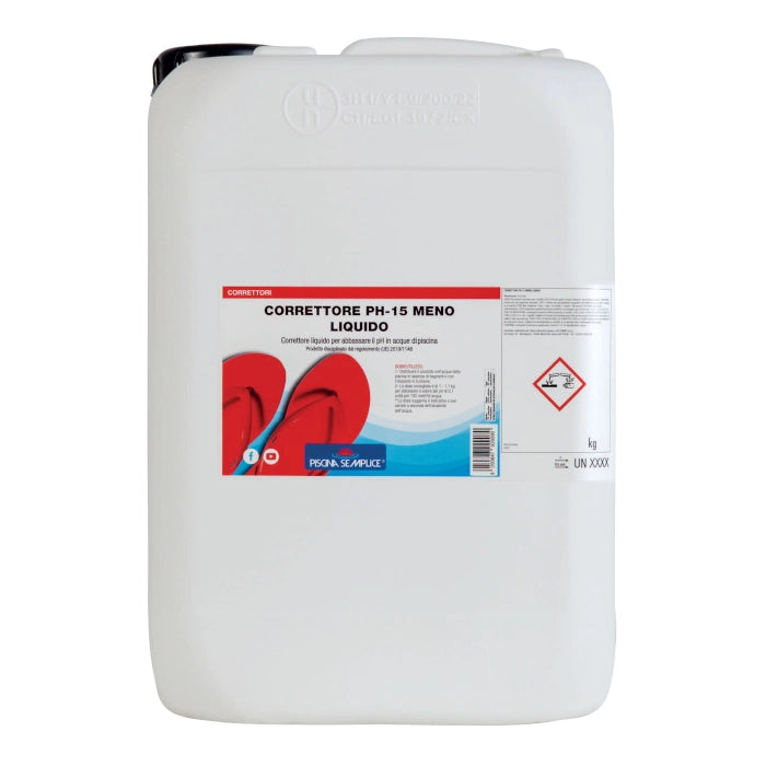 Correttore Ph- 15 Liquido 25Kg - Abbassa Il Ph Della Piscina