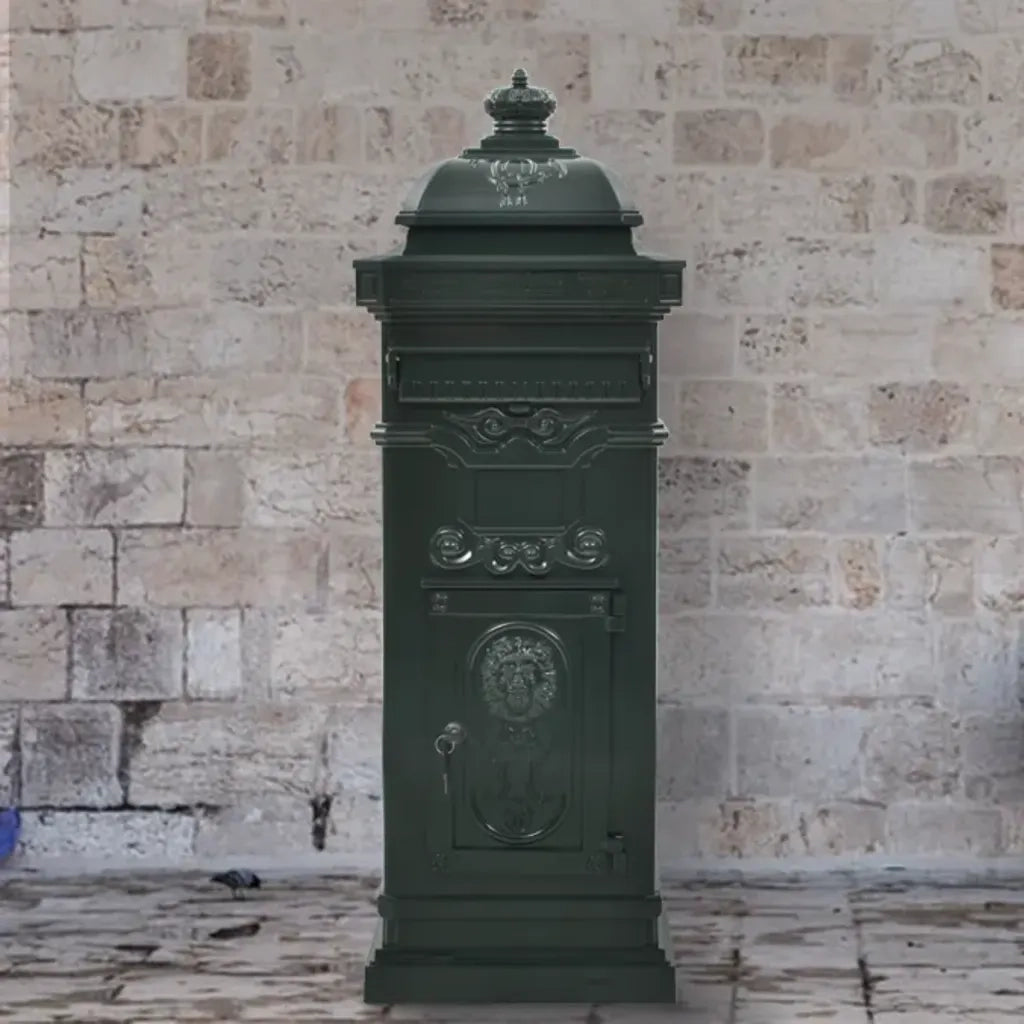 Cassetta della Posta in Alluminio Inossidabile Vintage Verde 43890