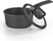 Padella in Alluminio con Indicatore di Calore e Coperchio in Silicone 18 cm