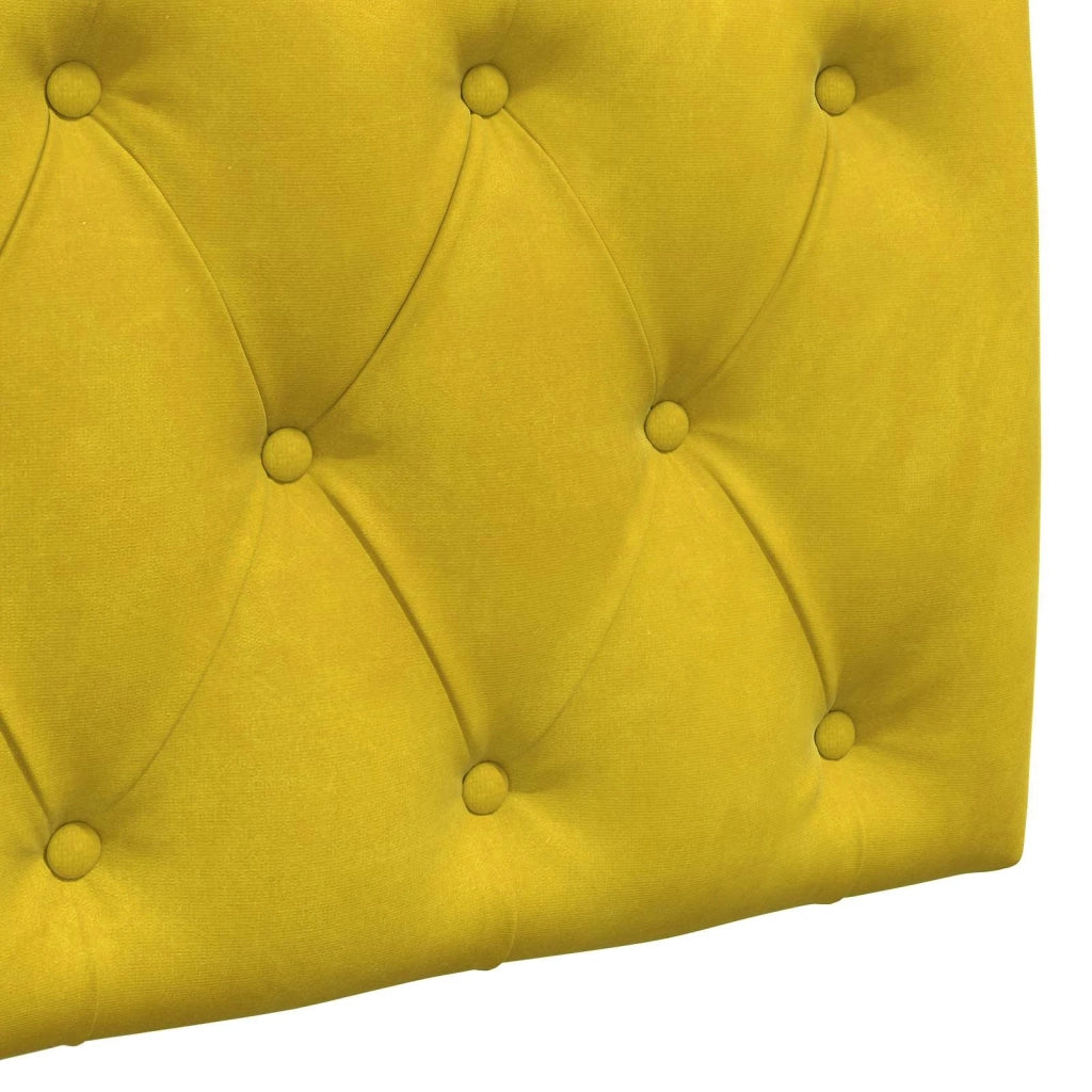 Testiera | Testata sospesa Con luce LED Giallo Velluto