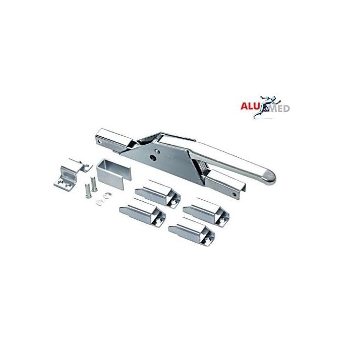 Comunello 21001-38 CAR 680 Cariglione per Infissi Acciaio Zincato Aste Esterne 14x14 mm Foro Lucchetto colore Zinco