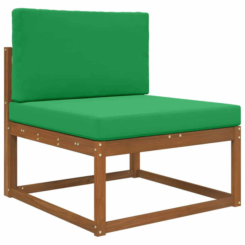 Cuscino per divano da esterno 2 pz | Cuscini per sedie Verde Poliestere