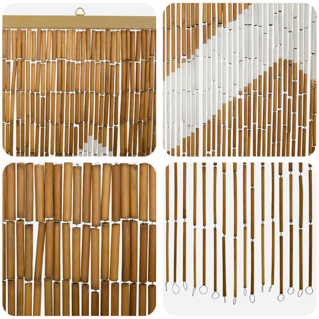 Tenda per Porta Antinsetti multicolore 200 x 90 cm Bambù 42030043