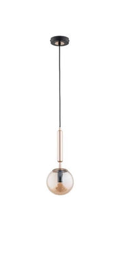 Lampada sospensione minimal sfera oro E14 Alfa Volda