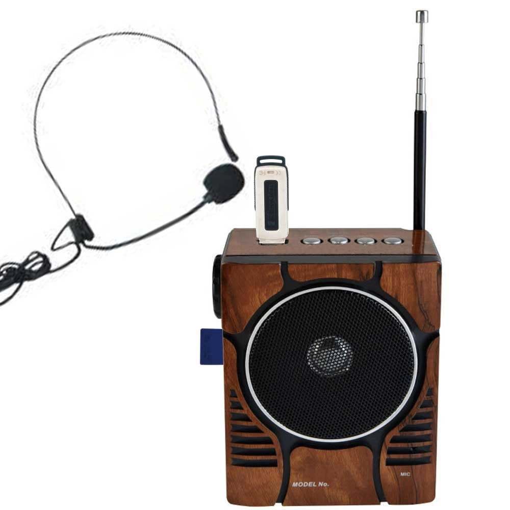 Trade Shop - Cassa Ricaricabile Speaker Con Torcia E Microfono Radio Fm Karaoke Usb Mp3 Sd -