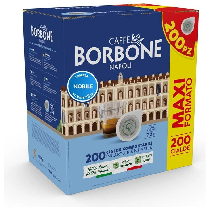Caffè Borbone 44BBLUNOBILE200PZ capsula e cialda da caffè Cialde caffè 200 pz