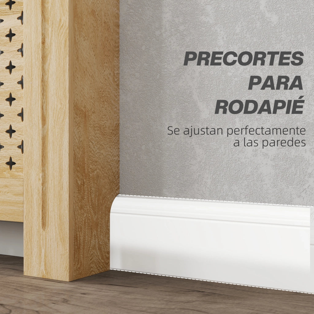 Copriradiatore in legno per salone e camera ¨C Minimal ¨C rovere 78x19x82 cm