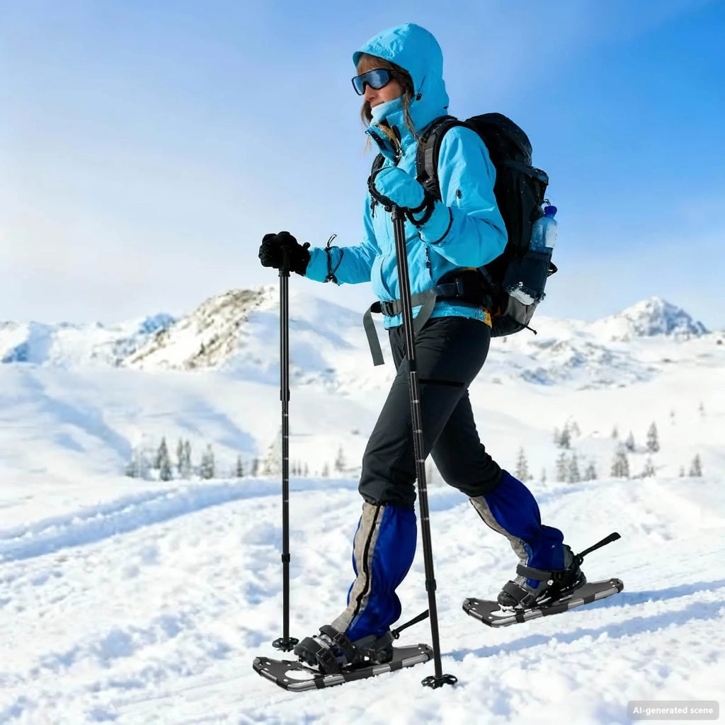 Ciaspole 3 in 1 Argento e Nero 53,5 x 21 cm Alluminio e HDPE CFW9784924