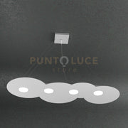 CLOUD SOSPENSIONE 4 LUCI RETTANGOLARE GRIGIO 1128-S4 R-GR