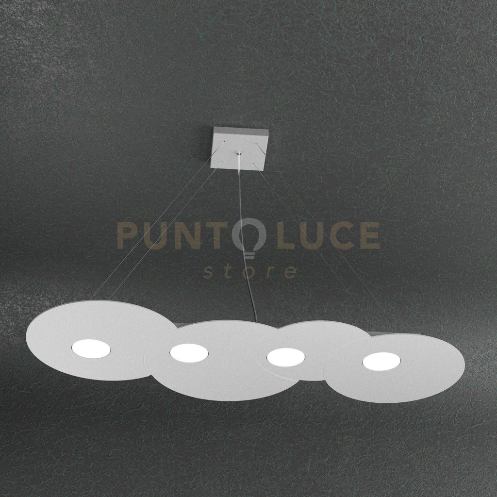 CLOUD SOSPENSIONE 4 LUCI RETTANGOLARE GRIGIO 1128-S4 R-GR