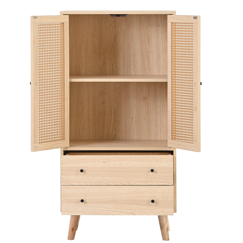 Mobile TV con ante e cassetti - Zephmum - Larghezza 60 cm