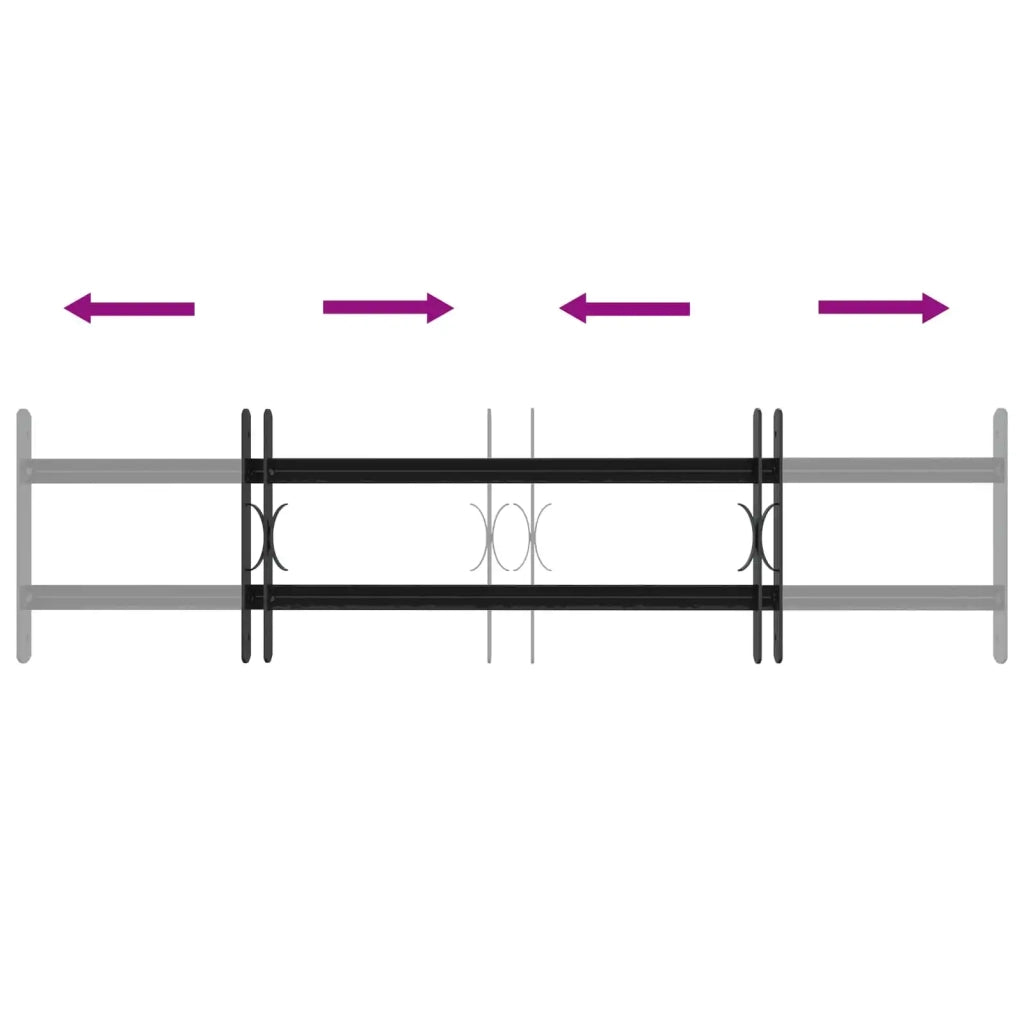 Griglia di Sicurezza per Finestre con 2 Traverse 3 pcs 42031283