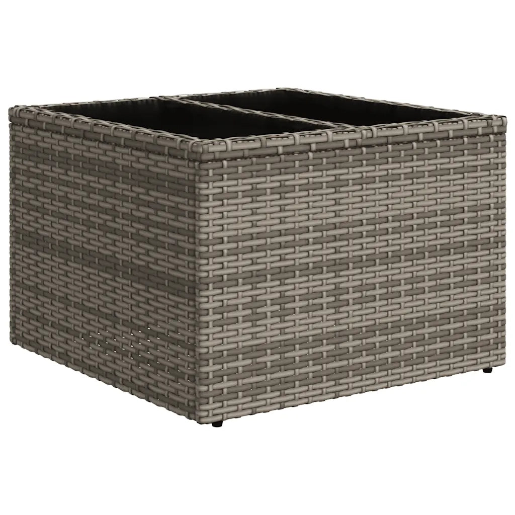 Set Divani da Giardino 11 pz con Cuscini in Polyrattan Grigio 3220731