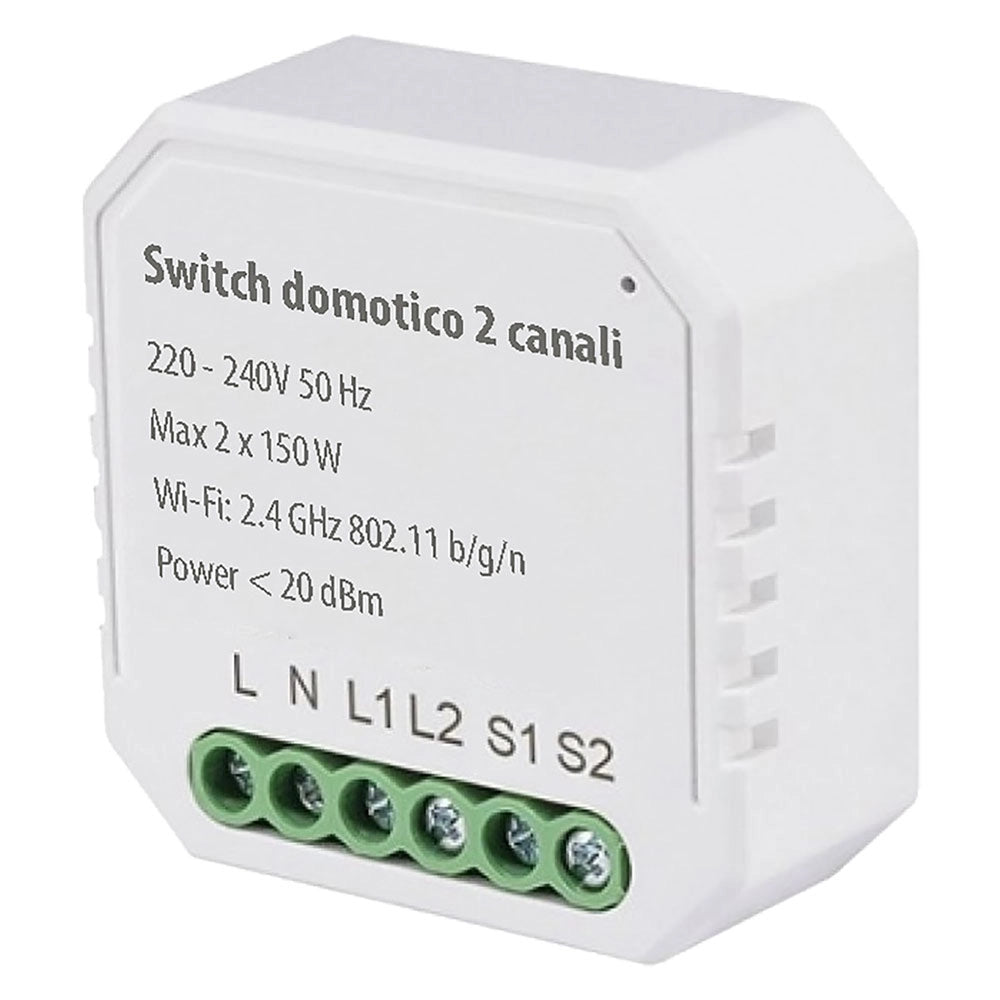 DIMMER ELETTRONICO DOPPIO CANALE mm 51 x 23 x h.45  - PROXE