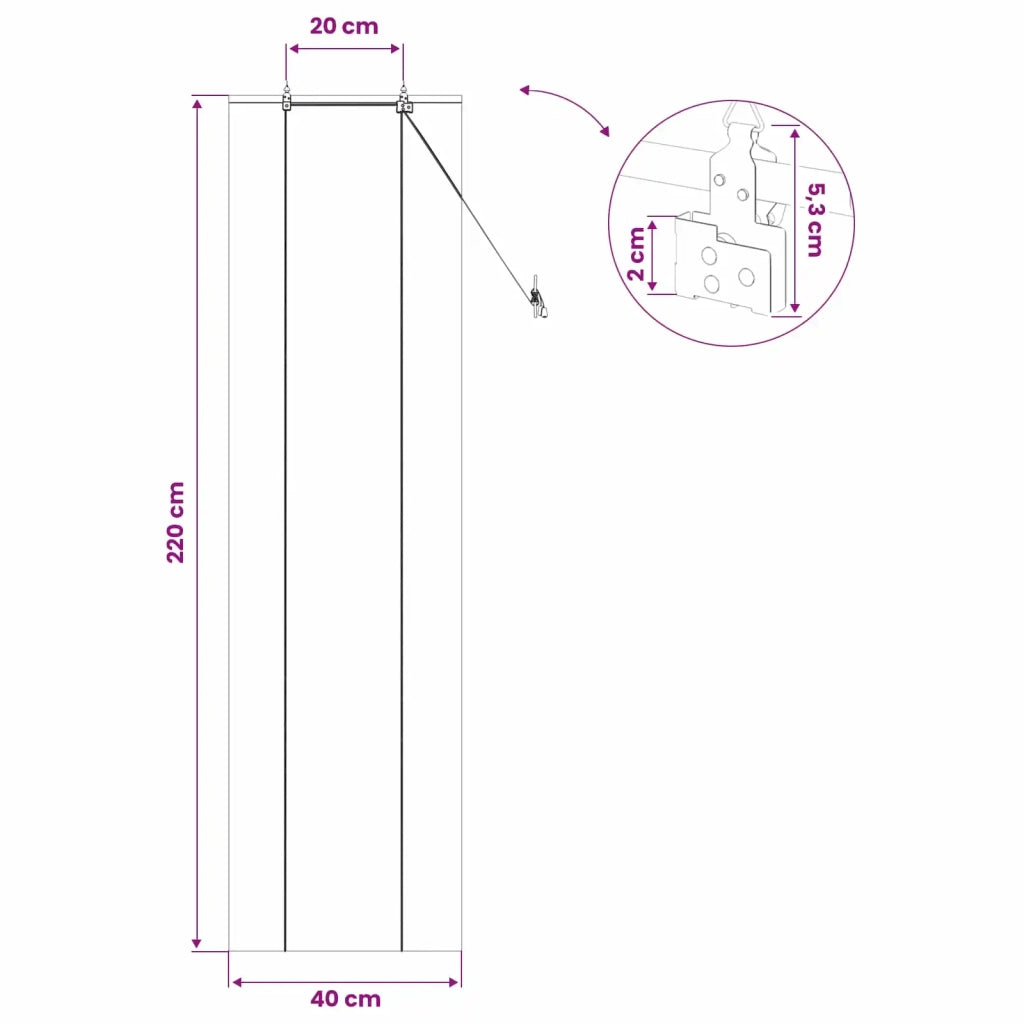 Tenda a rullo Naturale 40 x 220 cm Bambù 42040572