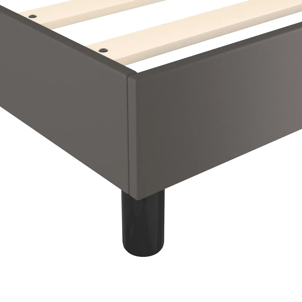 Struttura Letto a Rete a Molle Grigio 140x190 cm in Similpelle 3121045