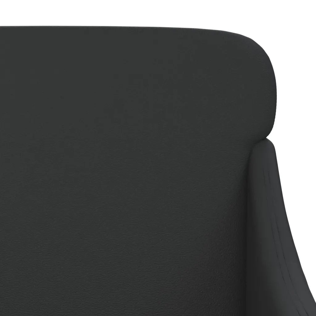 Panca-Sgabello Nera 110x76x80 cm in Similpelle