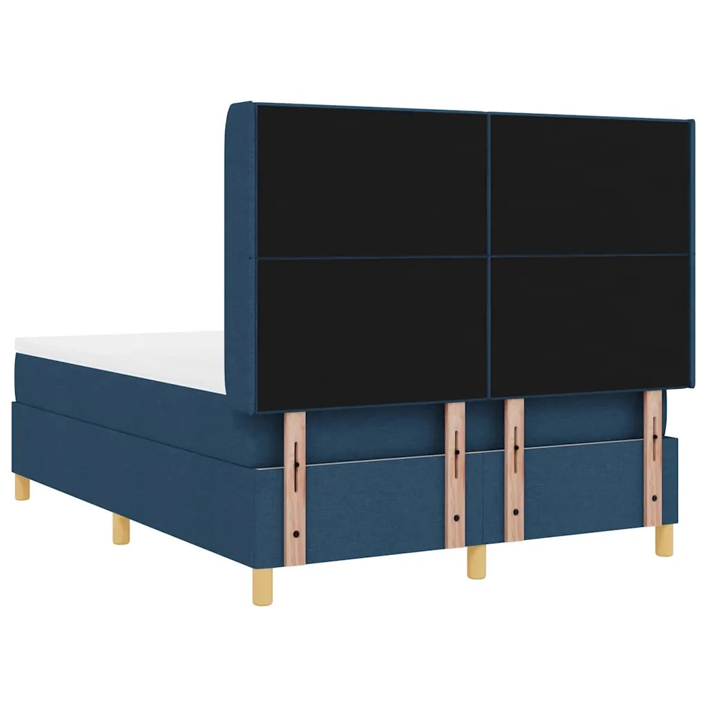 Letto a molle con strisce LED Blu 160 x 200 cm Tessuto 3343706