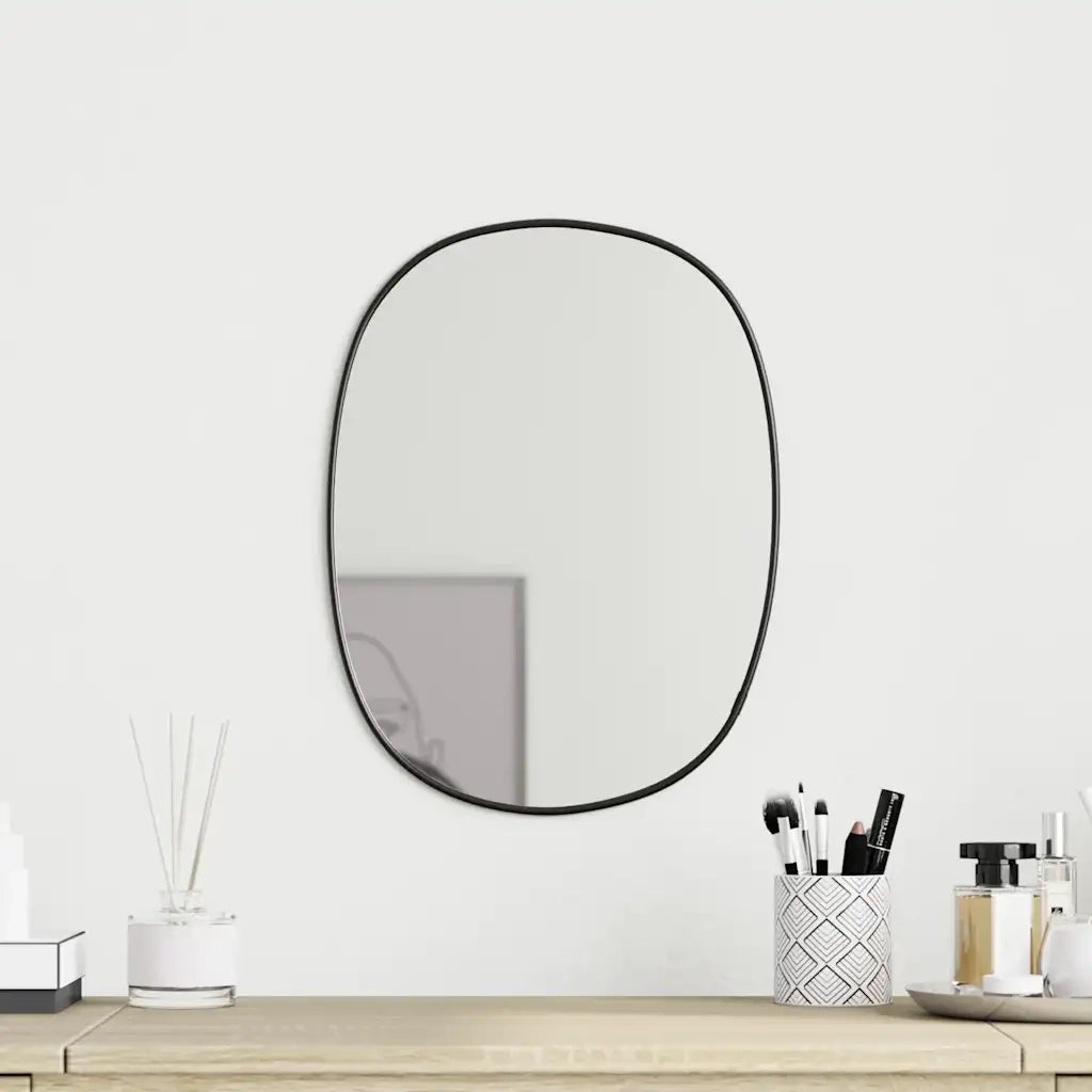 Specchio da Parete | Specchio decorativo Nero 40x30 cm