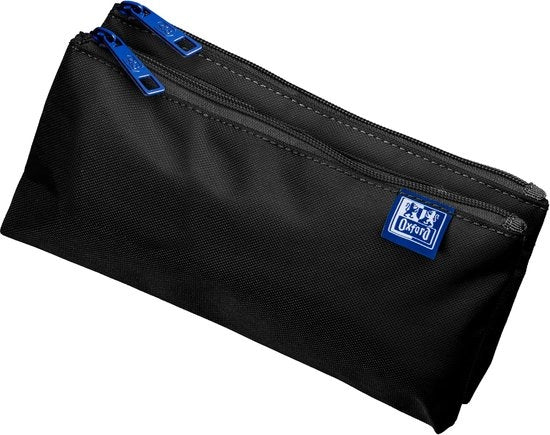 Etui per pennarelli duraturo con doppio cassetto - Nero