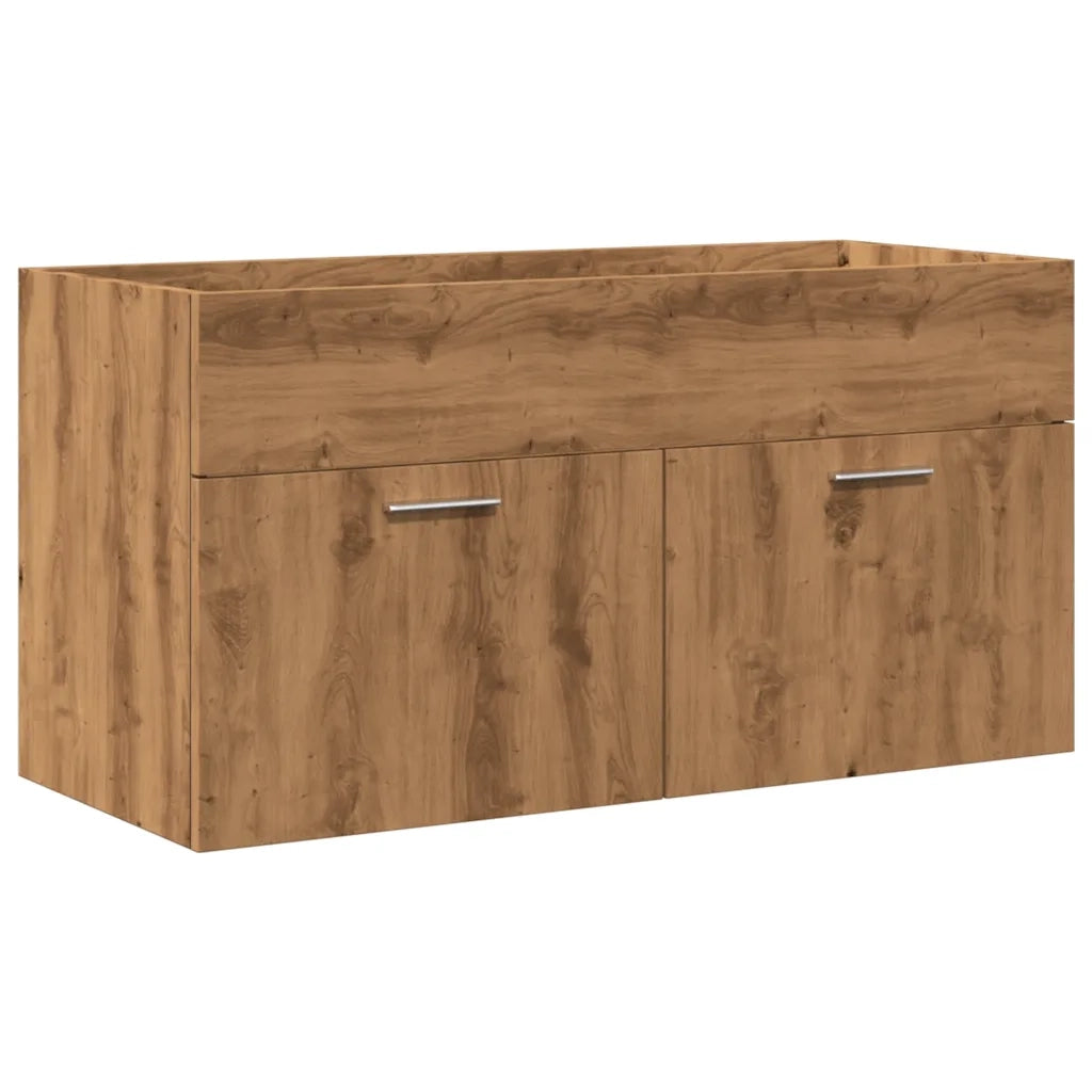 Set Mobili da Bagno 3 pz Rovere Artigianale Legno Multistrato 3328588