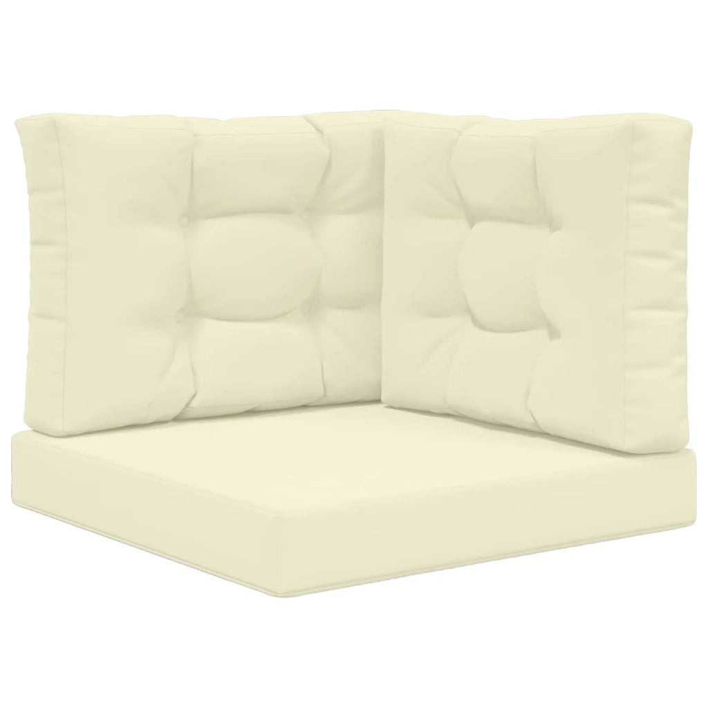 Cuscino per divano da esterno Poliestere Crema 60 x 60 x 8 cm 900763