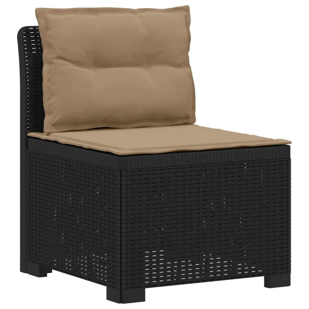 Divano da esterno-Divano da Giardino a 2 Posti con Cuscini Aspetto Rattan PP 892228