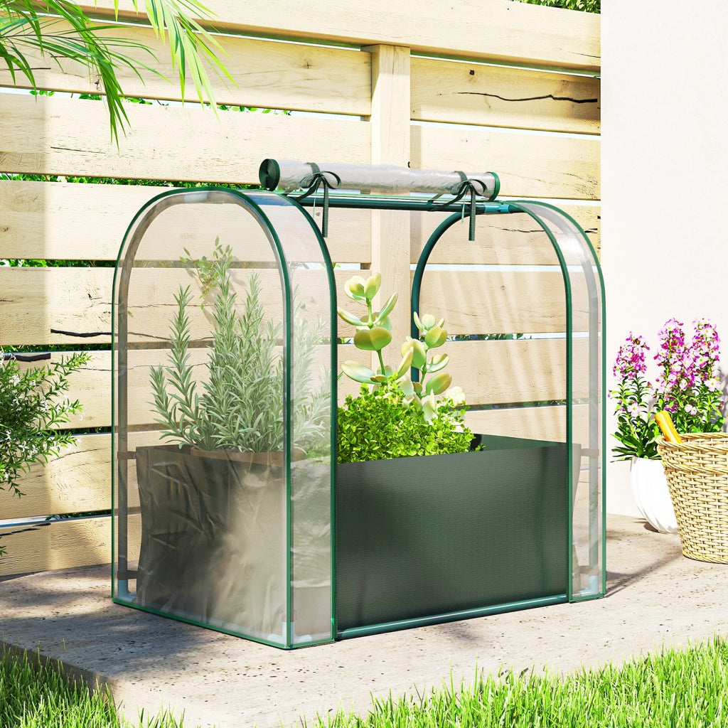 Mini Serra Portatile per Interni ed Esterni ¨C Zephmum ¨C Verde 68x50x70 cm