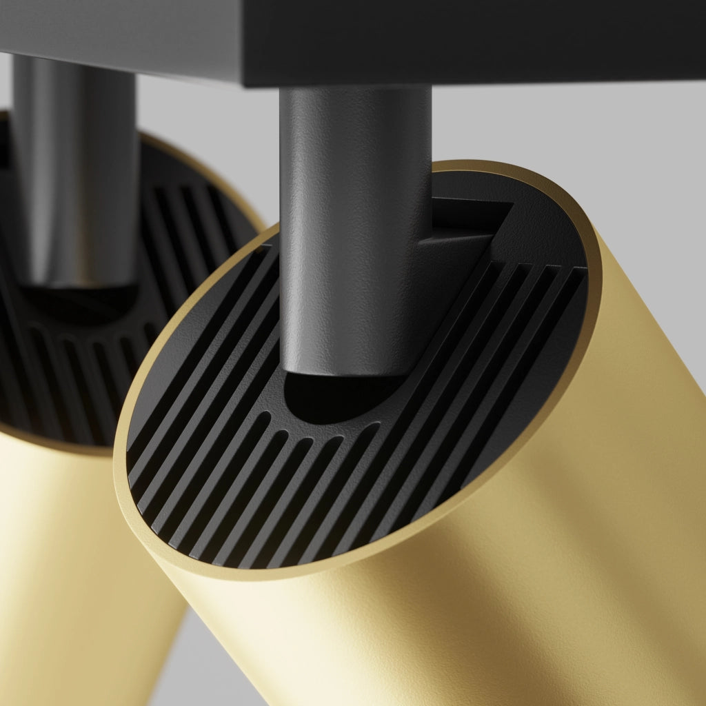 Maytoni Focus S plafoniera 2xGU10 nero/oro alluminio