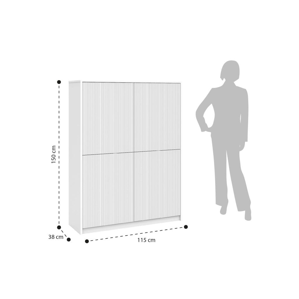 Credenza alta BUDAPEST bianco