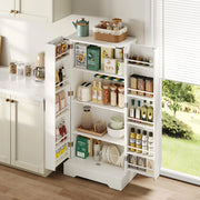 Credenza da Cucina con Ante e Ripiani ¨C MINIMAL ¨C Bianco, 128.5 cm