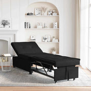 Divano Letto Estraibile Nero 194 x 50 x 82 cm Tessuto 42008584