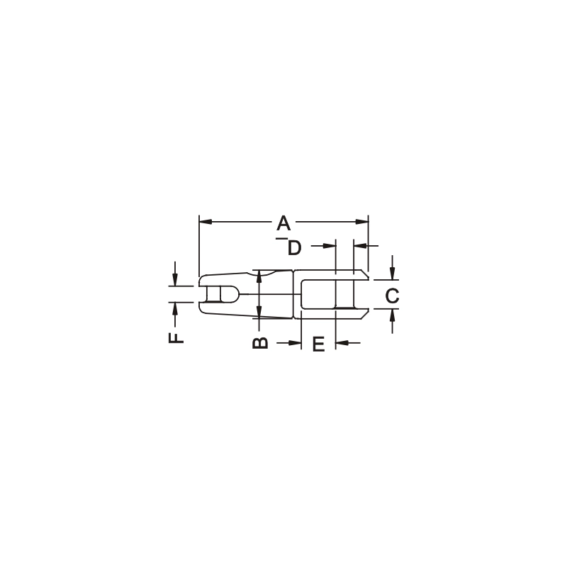 GIUNTO INOX 316 GIREVOLE Ø MM. 6-8 ANCHOR CONNECTOR Ø MM. 12-14