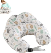 Cuscino per l'allattamento - Cuscino multifunzionale a forma di U - 100% cotone - Cuscini da latte lavabili