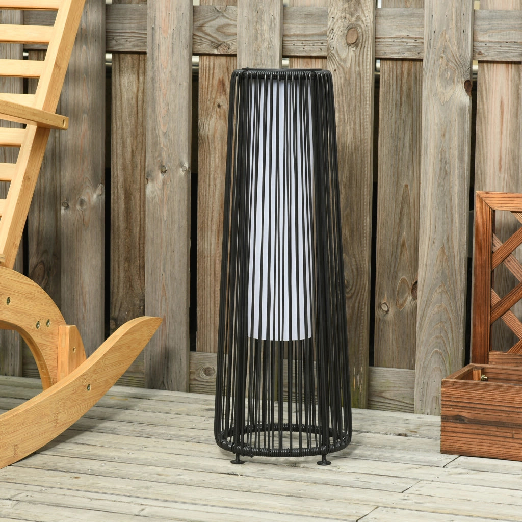 Lampada da giardino ¨C Minimal ¨C nero, resina, ? 21,5 x 61 cm