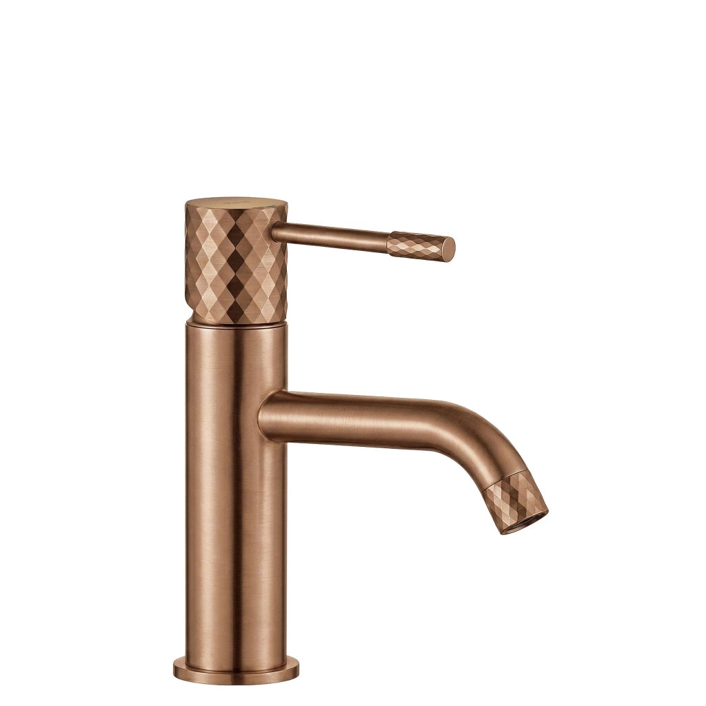 Rubinetto Da Lavabo Rea Lungo Diamond Brush Copper