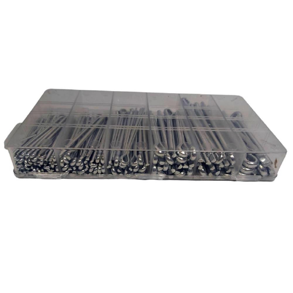 Trade Shop - Set Universale Assortimento Coppiglie 144 Pezzi Perni Fermi Di Sicurezza -