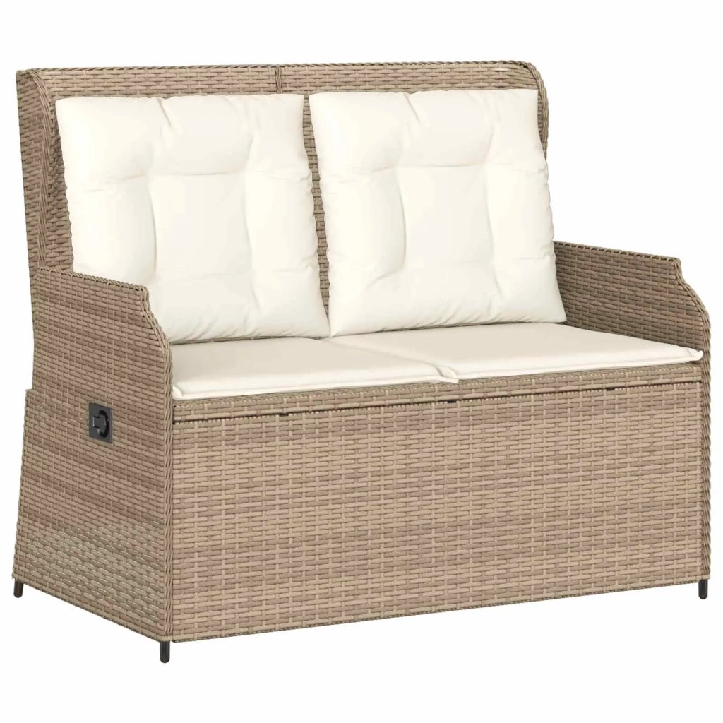 Panchina da giardino Beige polyrattan 3394462