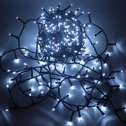LUCI DI NATALE 1500 LED BIANCO FREDDO 30M CAVO SCURO USO INTERNO E ESTERNO