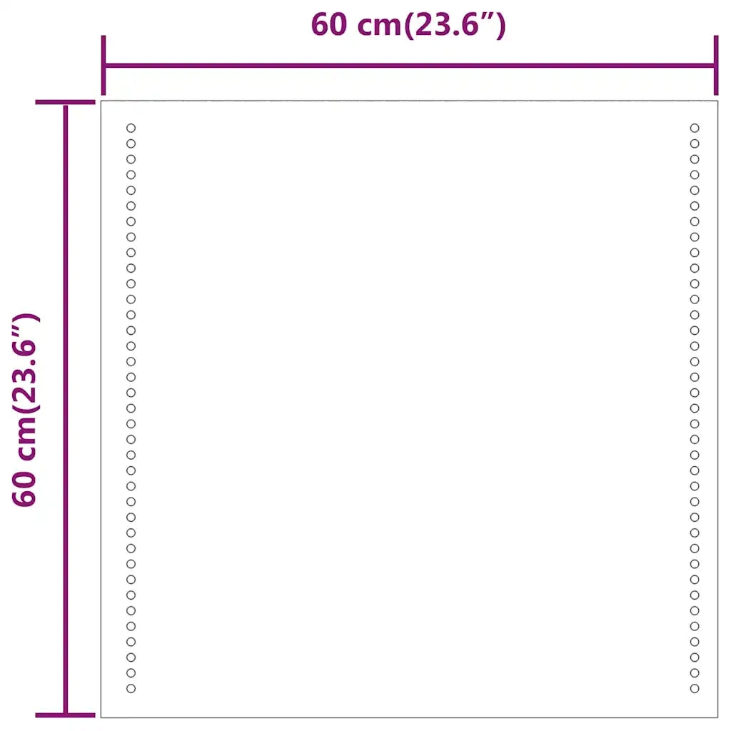 Specchio da Bagno con Luci LED 60x60 cm 151721