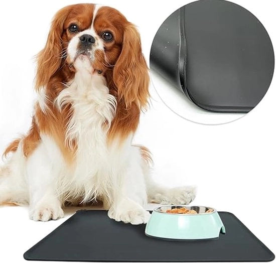 Tavolo per cibo acqua impermeabile - Tavolo per cibo per cani/gatti - 47 x 29 cm - Molto morbido - Facile da pulire - Tavolo per cibo
