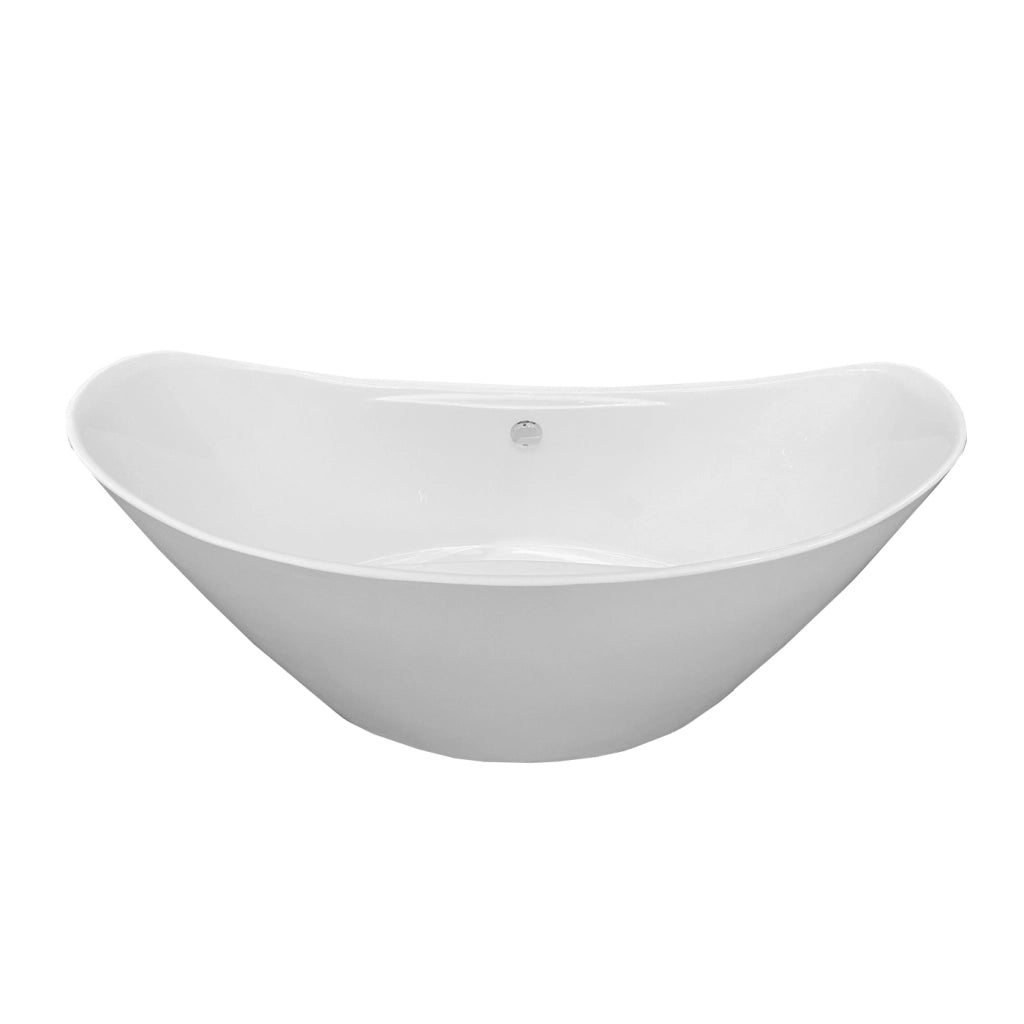 Vasca freestanding bianca 172 X 72 cm + Rubinetto a colonna – Wanda