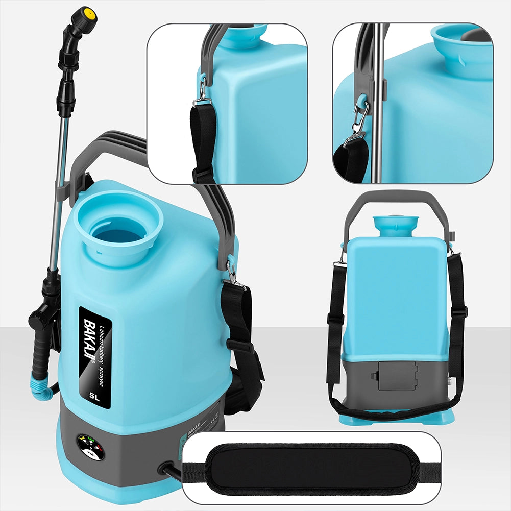 Nebulizzatore a Batteria 5 Litri Senza Fili Spruzzatore a Pressione per Giardino