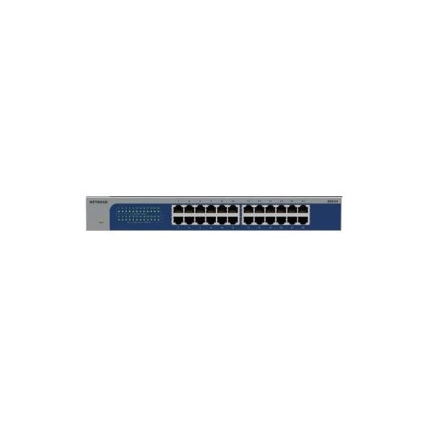 Netgear gs524-300eus switch di rete non gestito gigabit ethernet (10/100/1000) grigio - 165862