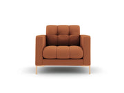 Cosmopolitan Design - Poltrona "Bali" in tessuto strutturato mattone 