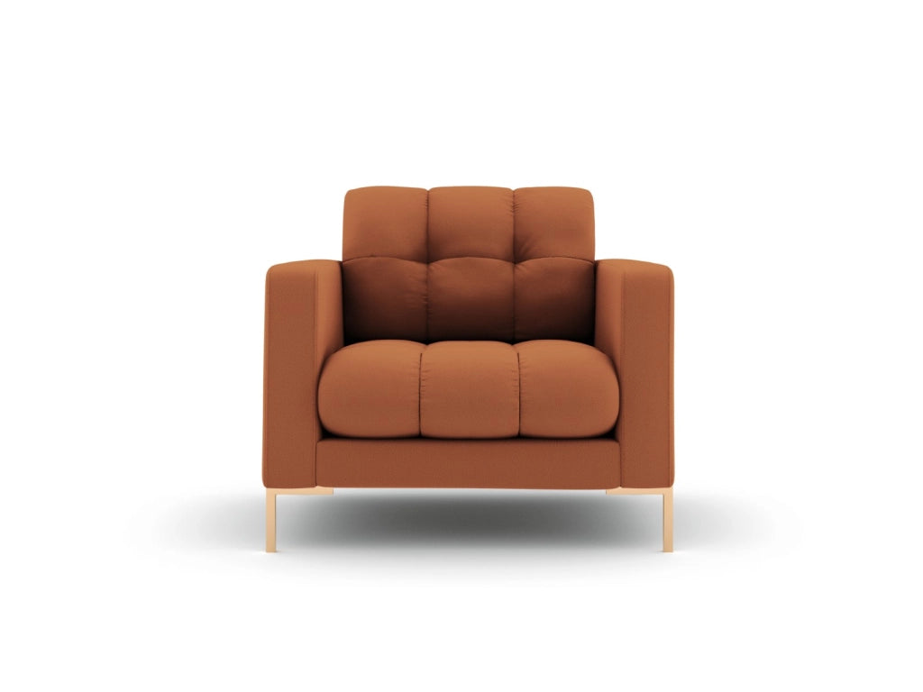 Cosmopolitan Design - Poltrona "Bali" in tessuto strutturato mattone 