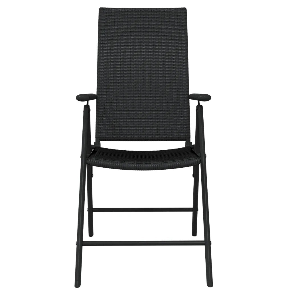 Set da Pranzo da Giardino 5 pz Nero 3099109