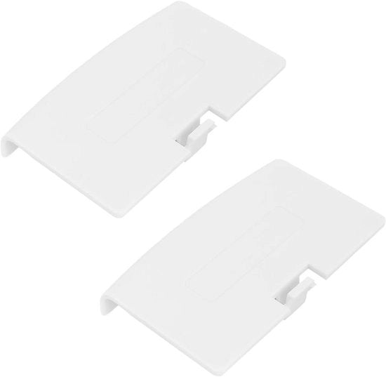 Kit di clip batteria a 2 pezzi per console da gioco - Bianco - compatibile con Game Boy